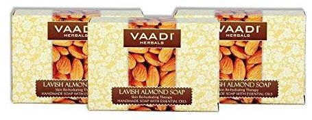 Vaadi Herbals Lavish Almond Soap pack of 3 75g each