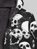 Gothic Skulls Spider Web  Rose Flower Print Zip Up Pockets Fleece Lining Hoodie For Men - 4xl
