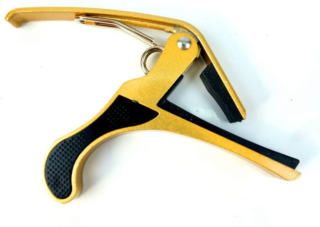 Mike Music - Quick-Change Capo for 6-string acoustic guitars(Guitar Capo B5, yellow)