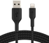 Belkin boost charge Braided Lightning to USB-A Cable, Black- 2M