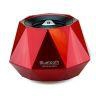 Niceshop Mini High-end Stereo Diamond Bluetooth Speaker with Built-in Microphone Red