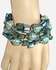ZISKA Twisted Bracelet Metal - Coral Blue