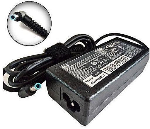 Adapter Charger-19.5V 3.33A Blue Centre Pin for HP Laptops - Black