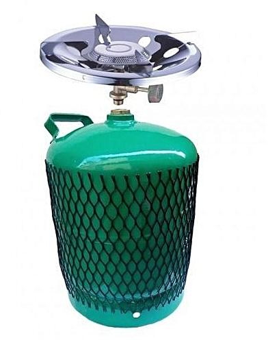 Universal 3kg Gas Cylinder With Stainless Steel Burner - Green