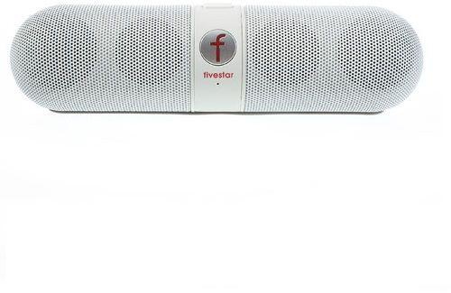 Fivestar F-808 Pill Design Multi-function Hi-Fi Bluetooth Speaker with MIC Support TF Card FM Hands-free [White]
