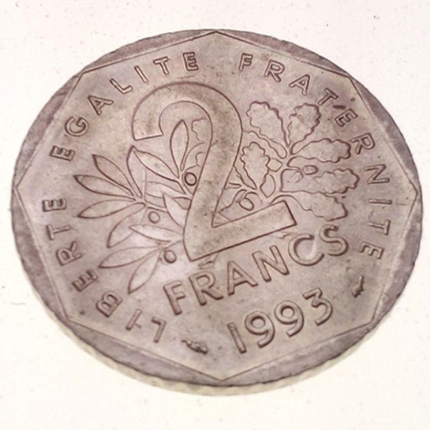2 فرنك فرنسي تذكاري1993 م