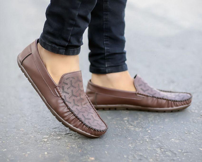 Men's Slip-on Shoes - Brown