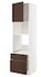 METOD / MAXIMERA High cab f oven/micro w dr/2 drwrs, black/Sinarp brown, 60x60x220 cm - IKEA