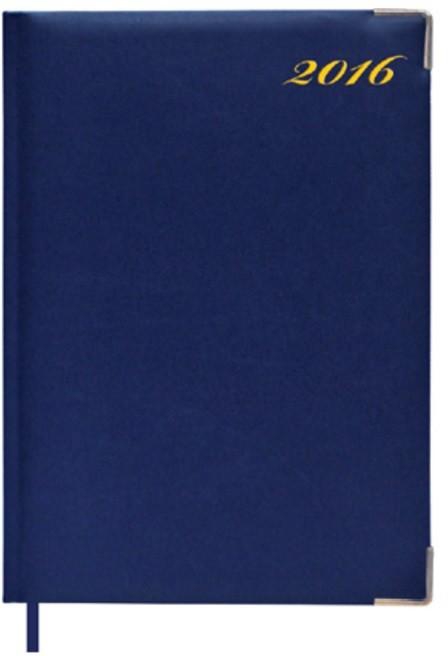 2016 Diary Padded, A5 1Day/Page, Blue