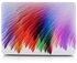 Hard plastic case & Ozone Screen Guard for Macbook 13 Air - Colorful Feathers