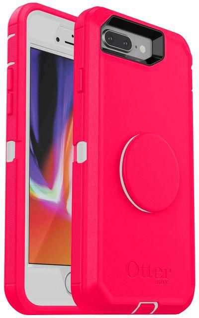 OtterBox Defender Series Pop Case For Iphone 7 Plus/ 8 Plus - Pink White