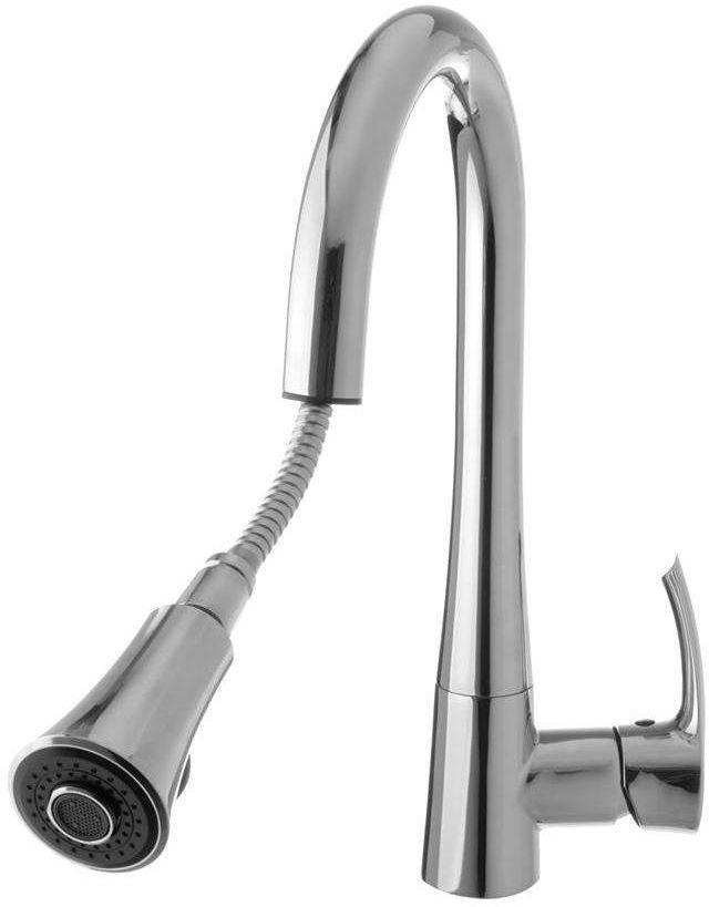 Kitchen Faucet WITH FIXABLE HAND WITH HOSE  - Silver