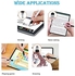 2 in 1 Fine Point Disc Stylus Touch Screen Pens Fine drawing text stylus for iPhone/Android/Tablet and All Capacitive Touch Screens ONE PEN (Black with 2 spare tips)
