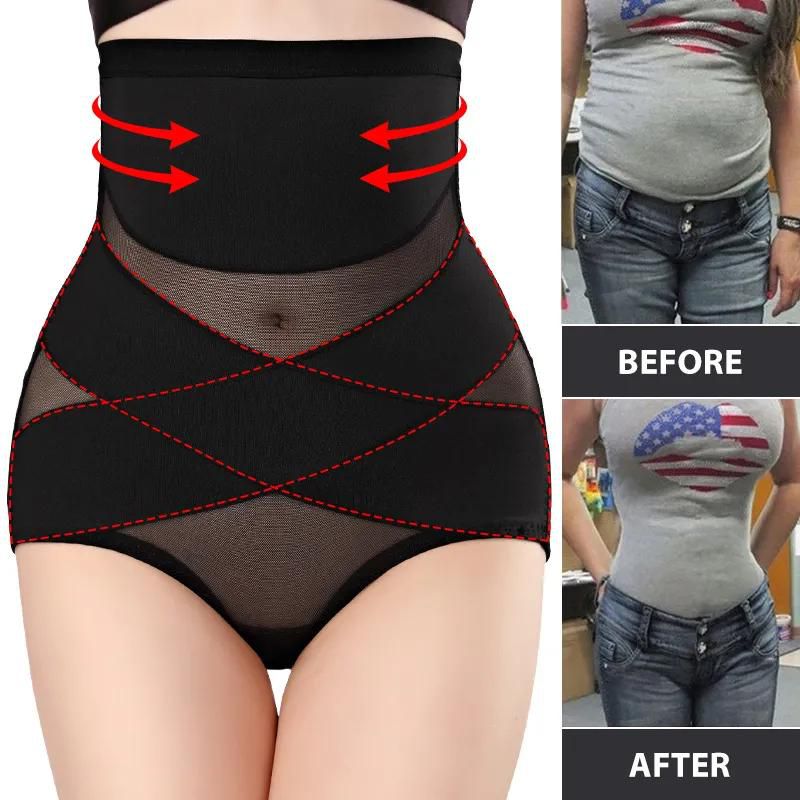 Women High Waist Trainer Body Shaper Panties Tummy Belly Control
