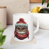 Festive Christmas Owl Mug Wrap مج مطبوع للكريسماس , مج سيراميك