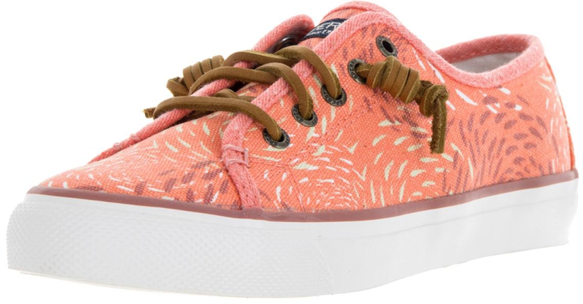 Sperry Top-sider Women's Seacoast Fish Circle Coral Orange Coral Casual Shoe 10 Women US