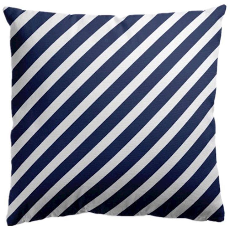 Mediterranean Sea Decorative Throw Pillow Covers Blue/White 45x45 centimeter