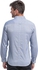 Le Shark Blue Cotton Shirt Neck Shirts For Men