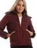 Andora Quilted Hooded Double Face Jacket - Grey & Burgundy