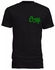Cray Cray InCRAYdible Green Crested Badge Round Neck T-shirt - Black