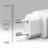 AXAGON ACU-PQ30W Sil network charger 30W, 2x port (USB-A + USB-C), PD3.0/PPS/QC4+/AFC/Apple, white | Gear-up.me