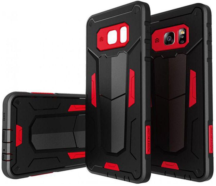Combination Defender Case Cover For Samsung Galaxy S6 Edge+ Black/Red