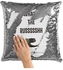 No Rush Sequin Throw Pillow With Stuffing Multicolour 16x16inch