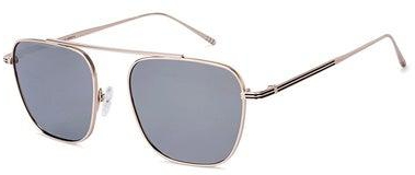 JJ Tints Full Rim Square Frame Polarized & UV Protected Sunglasses JJ S12504 - 53mm - Gold