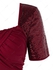 Plus Size Ruched Sparkling Sequin Tulip Hem Dress - L | Us 12