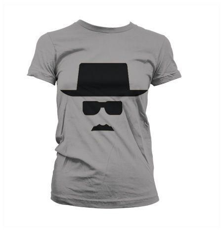 Geeqshop Breaking Bad T-Shirt For Women- Grey Large