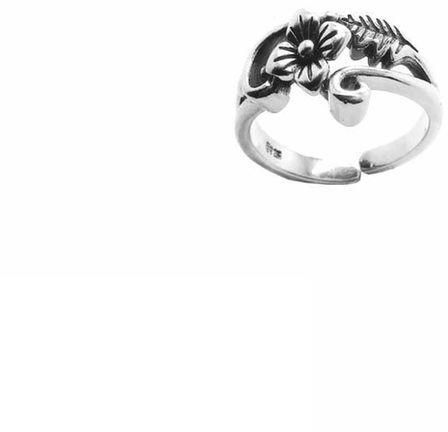 JewelHub Flower Ring - Silver