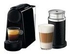 Nespresso Essenza Mini Coffee Machine With Aeroccino 3 Foam Maker Black 1710W 0.6L