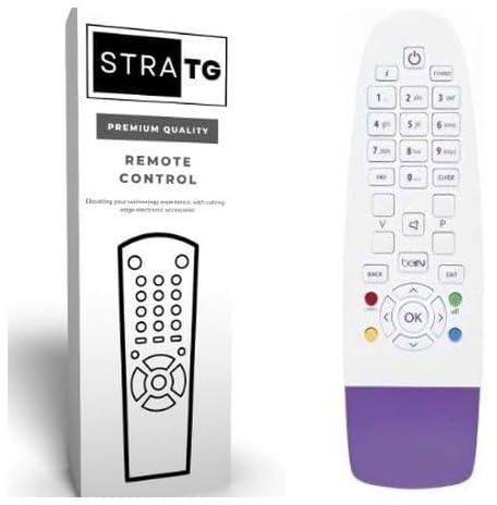 StraTG Remote Control Compatible With Bein Sport (Small) Satellite Receiver