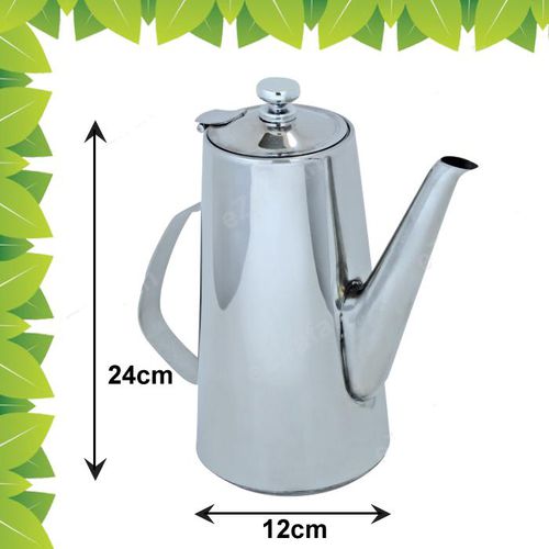 Zirafah Stainless Steel Ice Tea Pot (2.0L) 21cm x 12cm x 24cm (Silver)