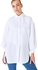 TRENDYOL White Balloon Arm Long Pocket Detail Basic Woven Shirt