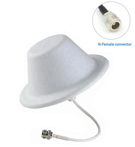 6.5dBi Omni 700-2700Mhz N Female Ceiling Antenna (White)