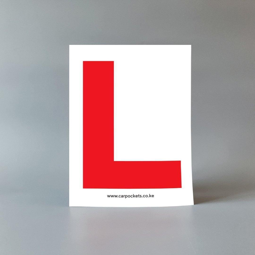 L (Learners) Sign/Sticker - 2 Pieces