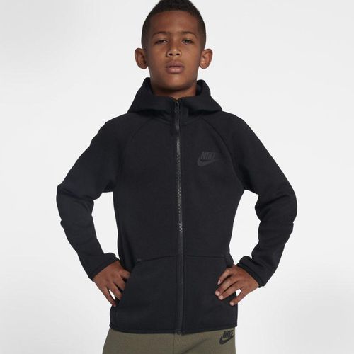 Nike Sportswear Tech Fleece Older Kids' Full-Zip Jacket - Black price ...