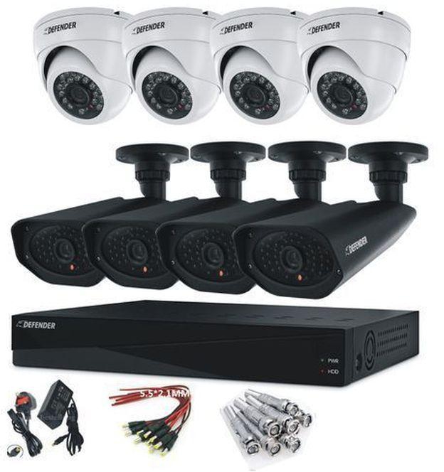 Cctv Super Quality AHD 2MP Camera, 4 Indoor, 4 Outdoor + 8 Channel DVR
