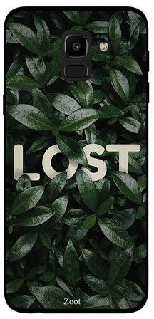 غطاء واقٍ لهاتف سامسونج جالاكسيJ6 مطبوع بكلمة Lost