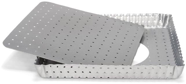 Patisse Silver Top Perforated Square Quiche Pan