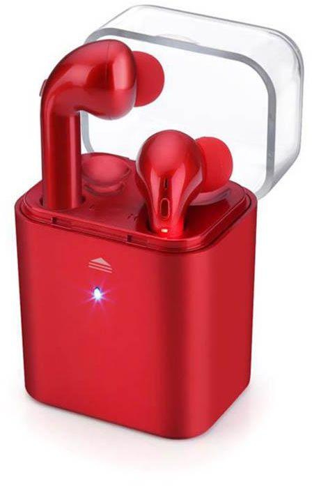 Fantime Apple iPhone 6Plus/6SPlus True Wireless Bluetooth Earbuds in Red