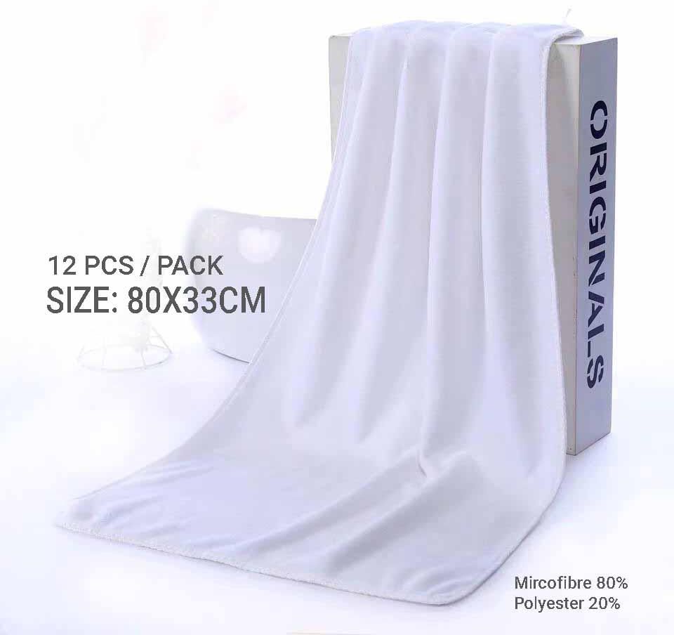 Hairworld Salon Towel 12pcs / Pack (White)
