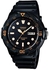 Casio A Glance Men's Black Dial Resin Band Watch - MRW200H-1EV