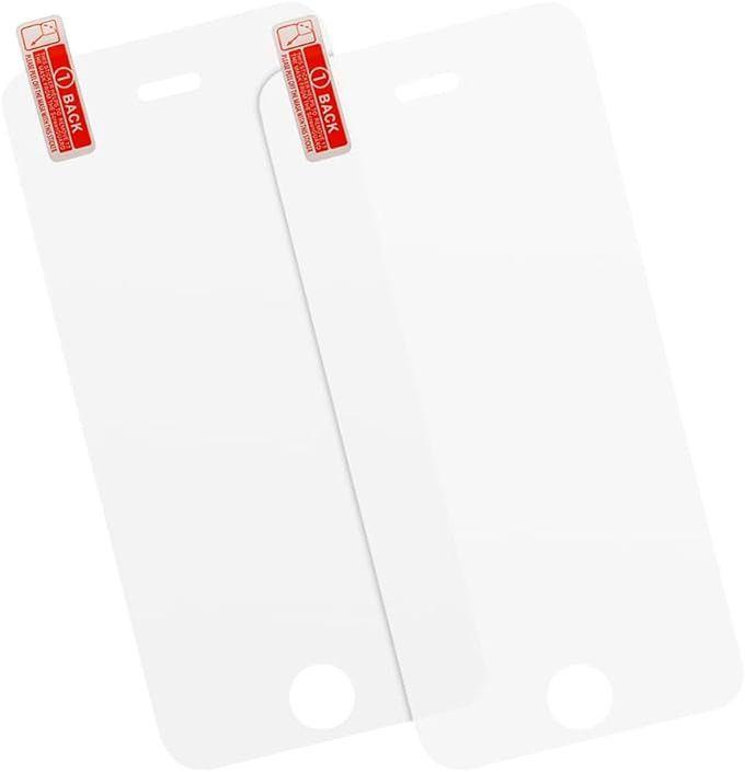 Tempered Glass Full Screen Protector With Clear Edges For Apple IPhone 5 4.0 Inches Set Of 2 Pieces - Clear