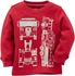 Carters Red Cotton Round Neck Hoodie & Sweatshirt For Boys