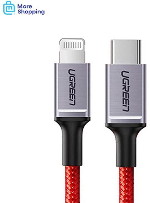 Ugreen Type-C To Lightning Cable, 1m, Red
