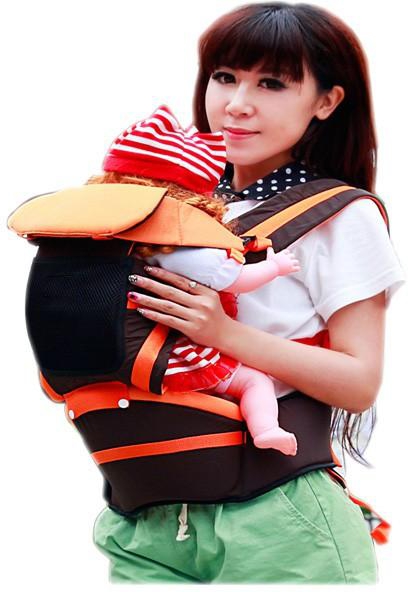 Bebecom4u Baby Carrier 3 in 1 Fordable Infant Hip -seat, Adjustable Breathable Backpacks (2 Colors)