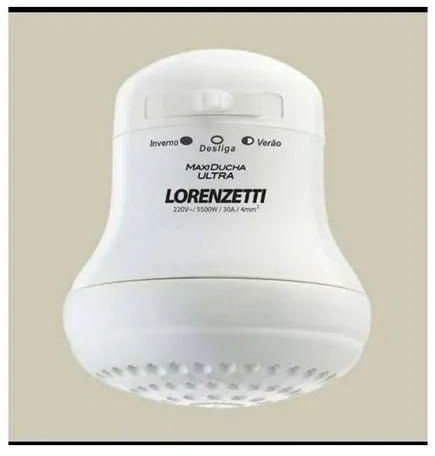 Lorenzetti Instant Shower Water Heater - White