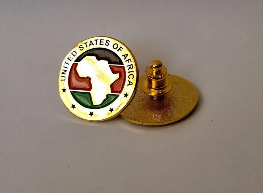 Fashion United States Of Africa Lapel Pin Badge